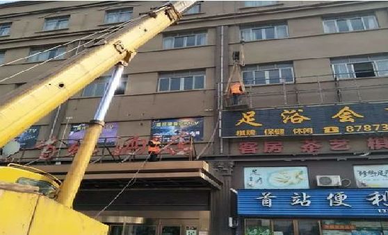 江北区安装较高的门店招牌有什么好的方法？